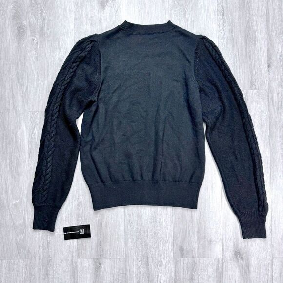 INC Black Cable Knit Sweater XS - Picture 5 of 5